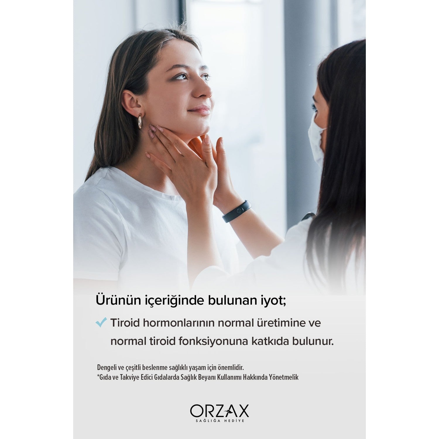 Orzax Ocean Iodine 150 mg Iyot Dietary Supplement 30 ml Turkey Origin Drops Formda - MALLTURK