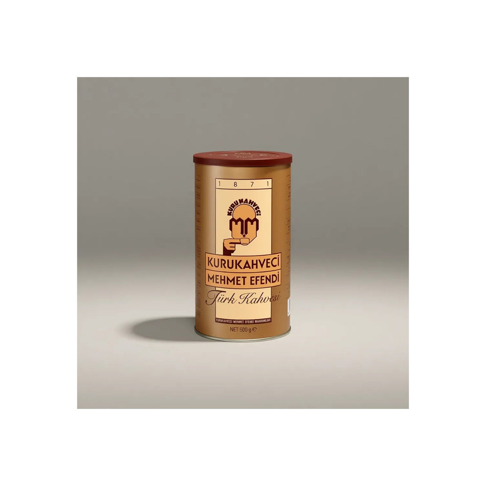 Kurukahveci Mehmet Efendi - Mehmet Efendi Ground Turkish Coffee, 500 gr x 2 Tin Packs, intense Aroma - MALLTURK