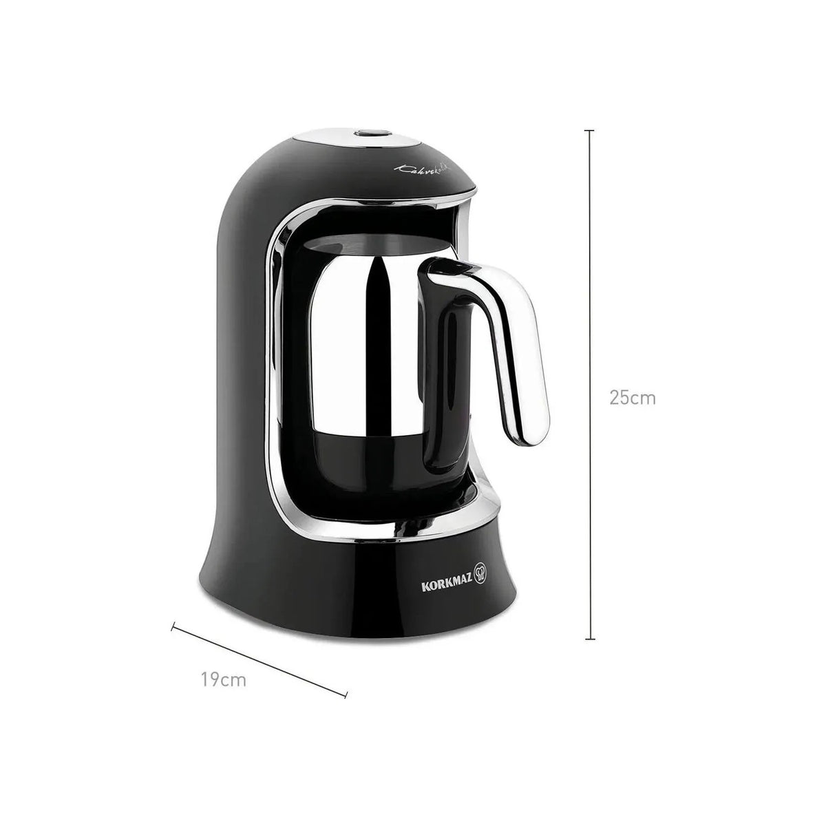 Korkmaz Kahvekolik Automatic Coffee Maker, Black, 4-Cup Capacity - MALLTURK