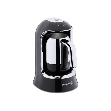 Korkmaz Kahvekolik Automatic Coffee Maker, Black, 4-Cup Capacity - MALLTURK