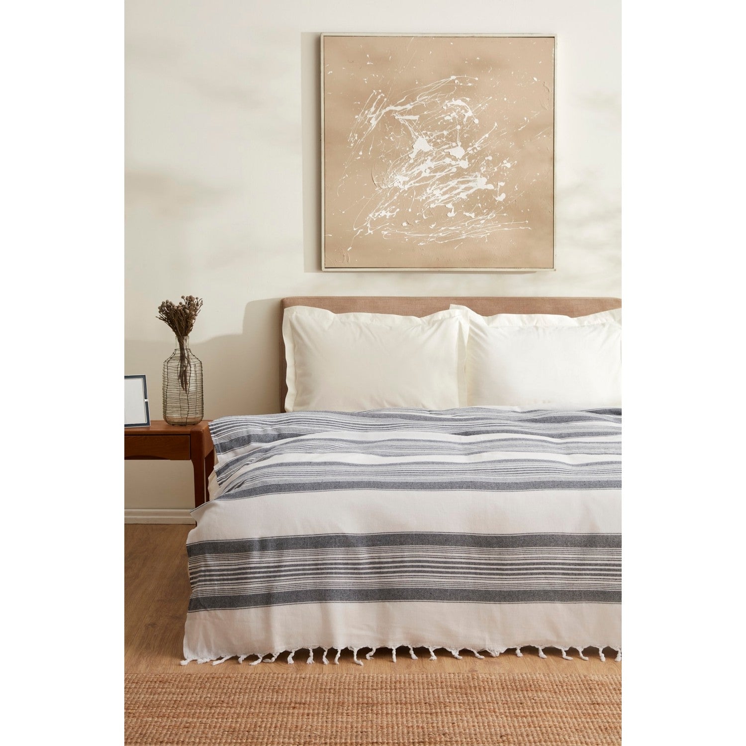Karaca Home Sword Double Bedspread, Blue - MALLTURK