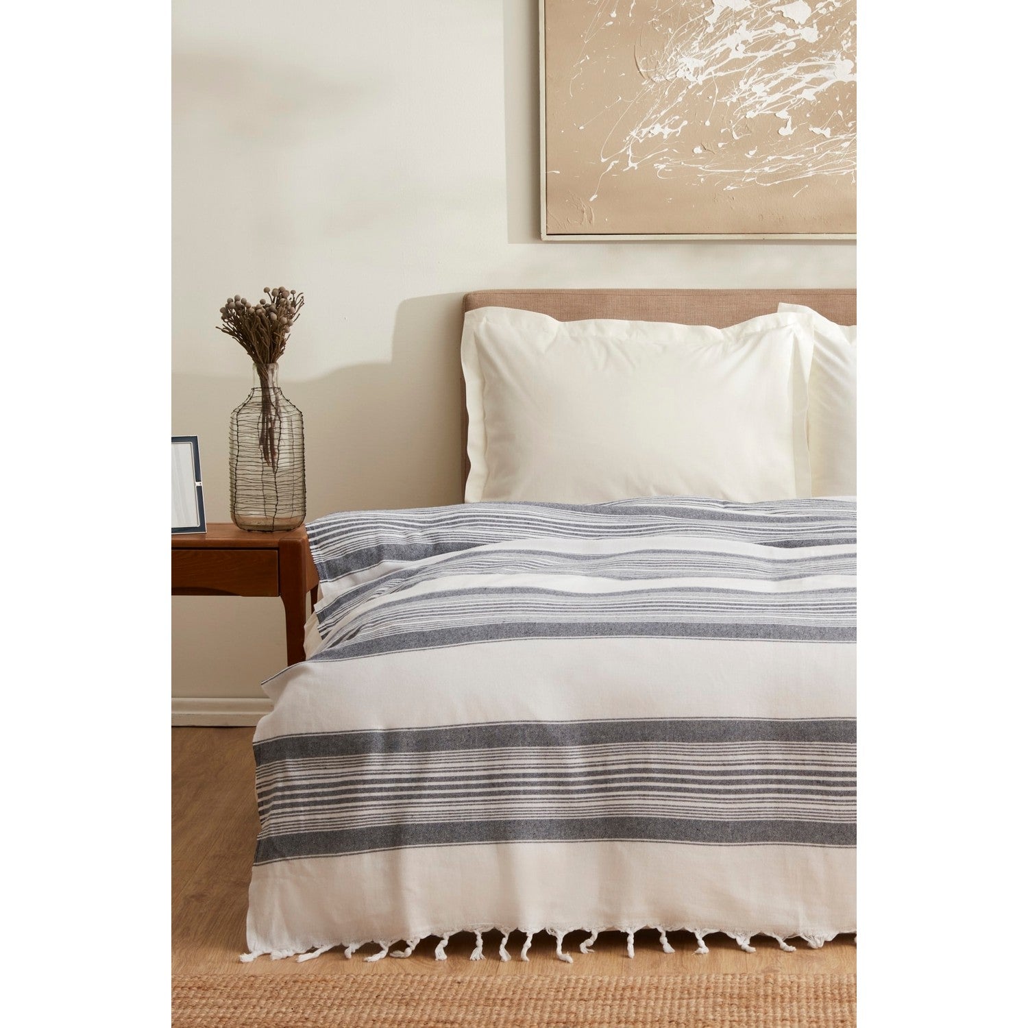 Karaca Home Sword Double Bedspread, Blue - MALLTURK