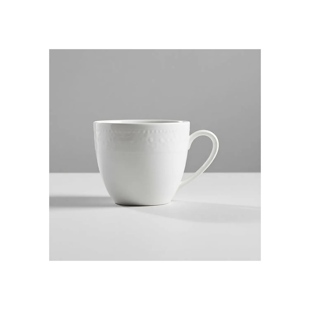 Kütahya Porselen Silvia 12-Piece Turkish Coffee Cup Set, White, for 6