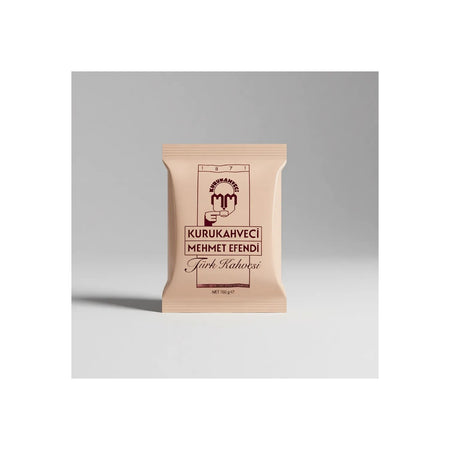 Kurukahveci Mehmet Efendi Turkish Coffee 100GR 50 Packs Plain Delicious Turkish Origin Set - MALLTURK