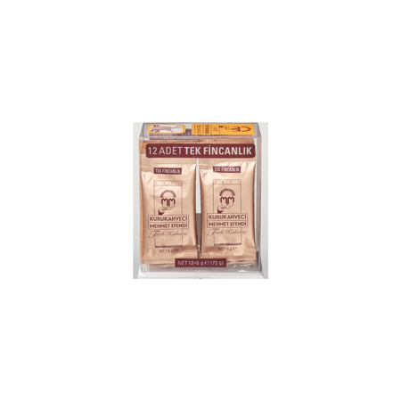 Kurukahveci Mehmet Efendi Single Serve Turkish Coffee 12 x 6 g Caffeinated Turkey Origin - MALLTURK
