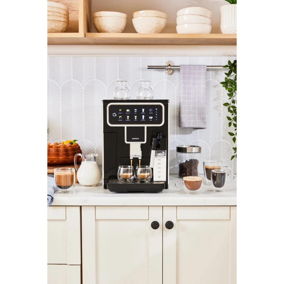 Karaca Coffeemaestro Fully Automatic Espresso Machine, 1500 W, Espresso & Lungo - MALLTURK