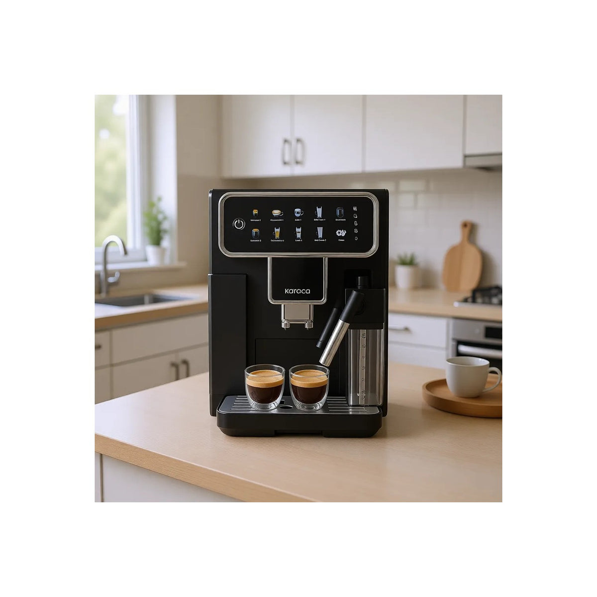 Karaca Coffeemaestro Fully Automatic Espresso Machine, 1500 W, Espresso & Lungo - MALLTURK