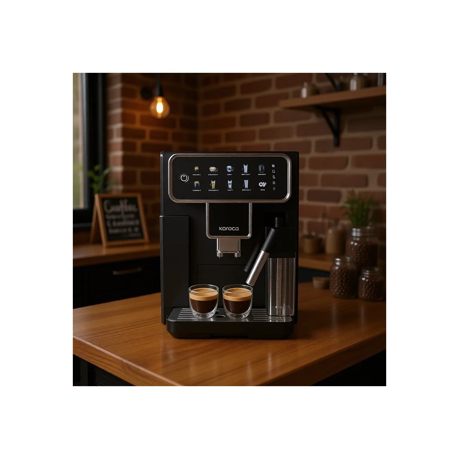 Karaca Coffeemaestro Fully Automatic Espresso Machine, 1500 W, Espresso & Lungo - MALLTURK