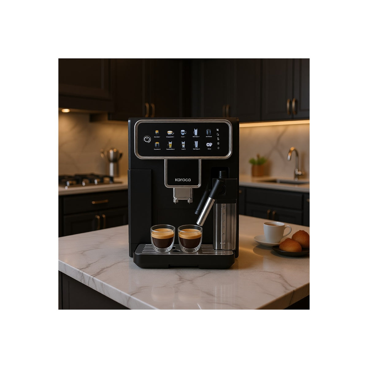 Karaca Coffeemaestro Fully Automatic Espresso Machine, 1500 W, Espresso & Lungo - MALLTURK