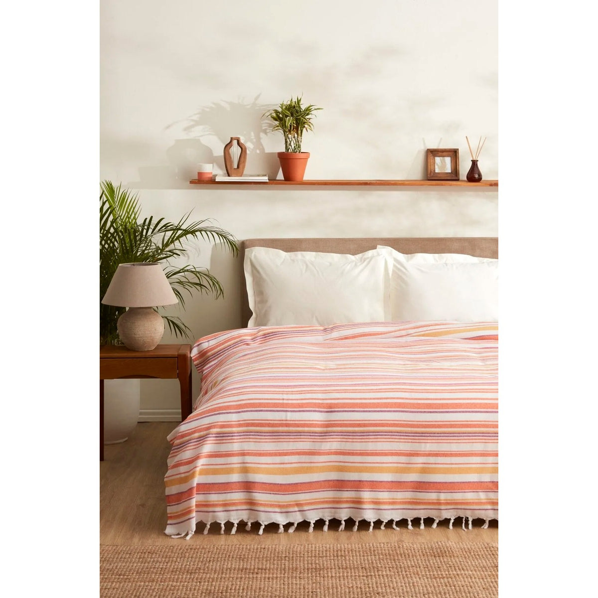Karaca Home Montre Double Pique Pestemal Orange - MALLTURK