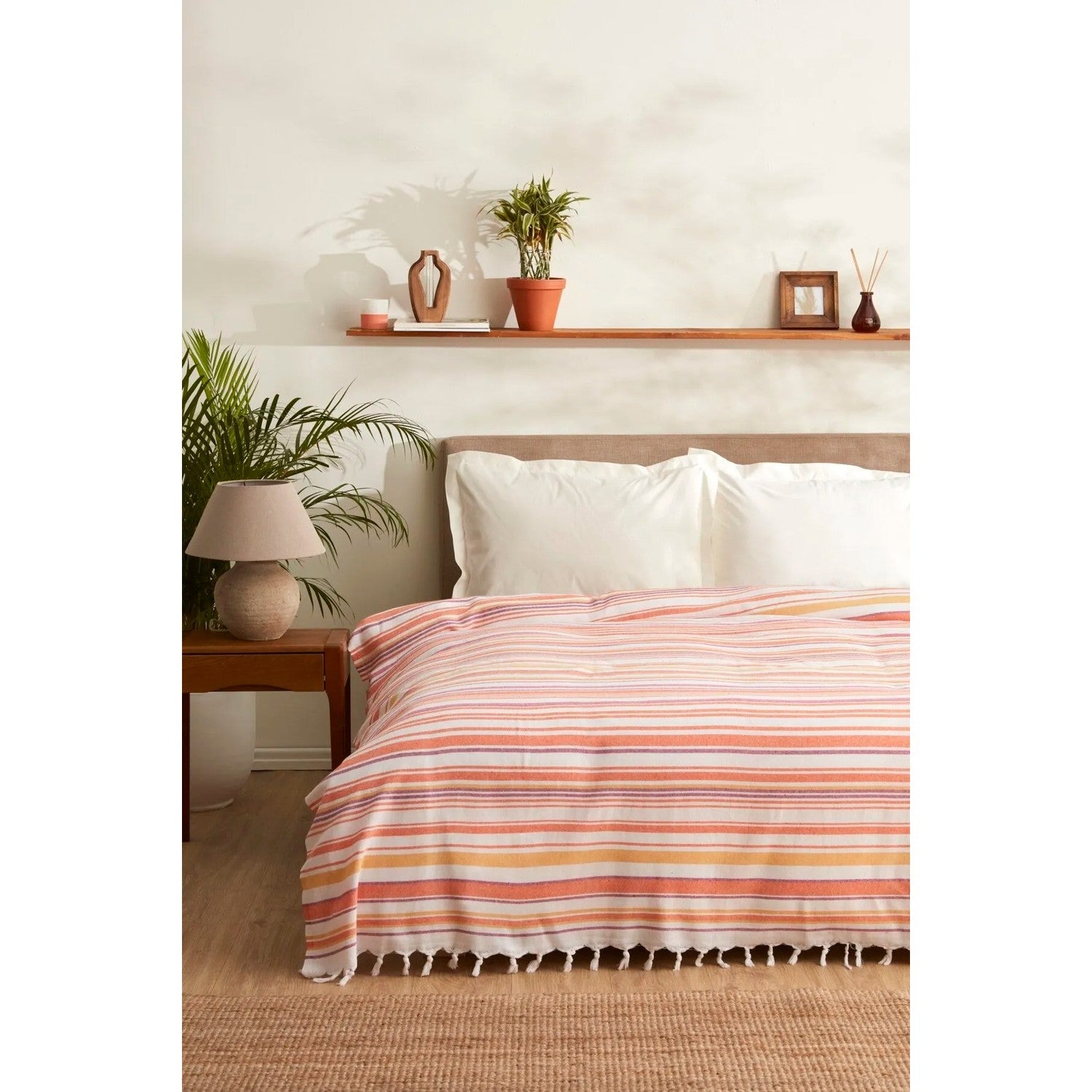 Karaca Home Montre Double Pique Pestemal Orange - MALLTURK