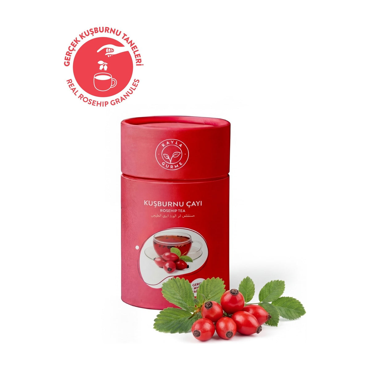 Kayla Gurme rosehip tea - Gercek rosehip fruit Taneli tea - 175 g - MALLTURK
