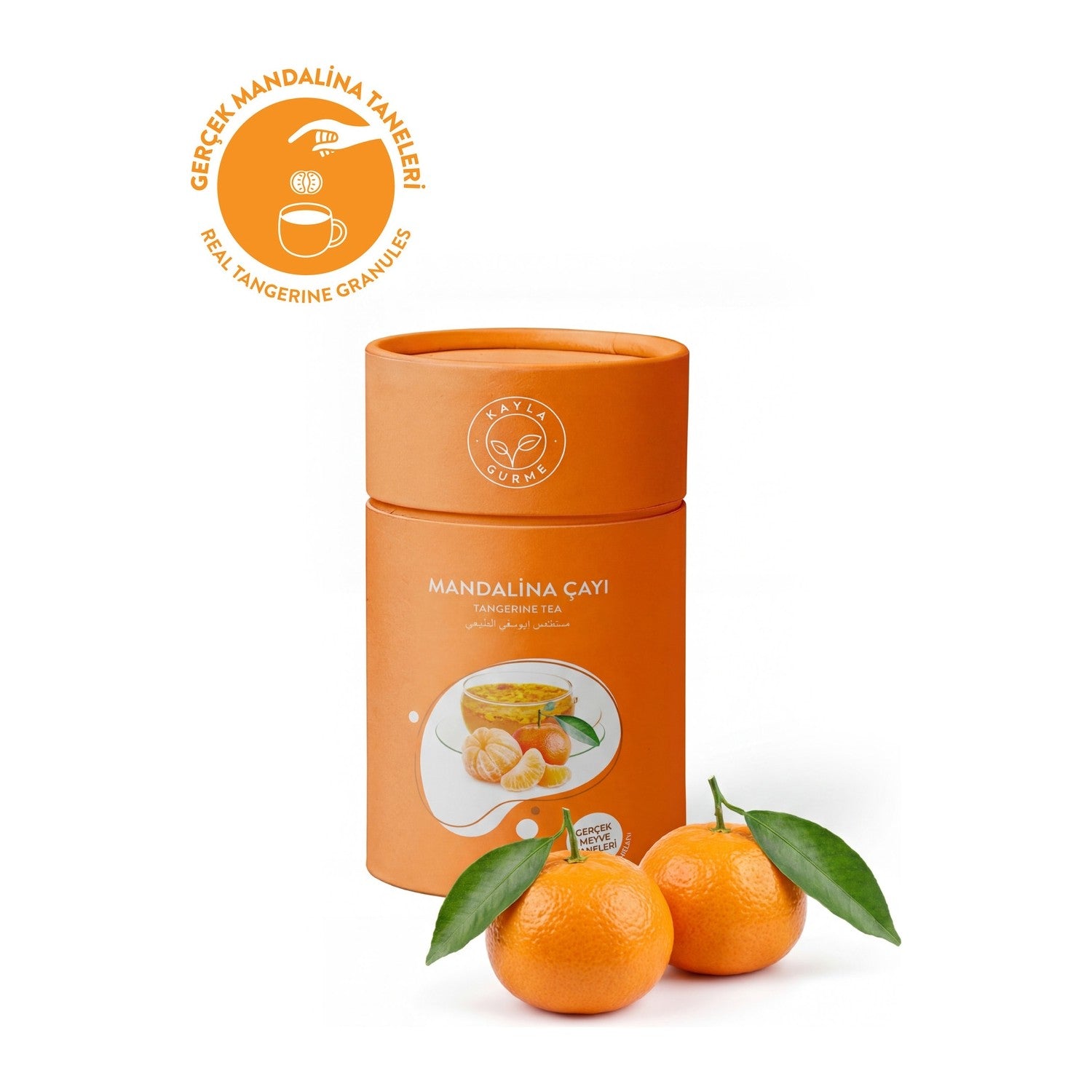 Kayla Gurme Mandalina tea - Gercek Mandalina fruit Taneli tea - 175 g - MALLTURK