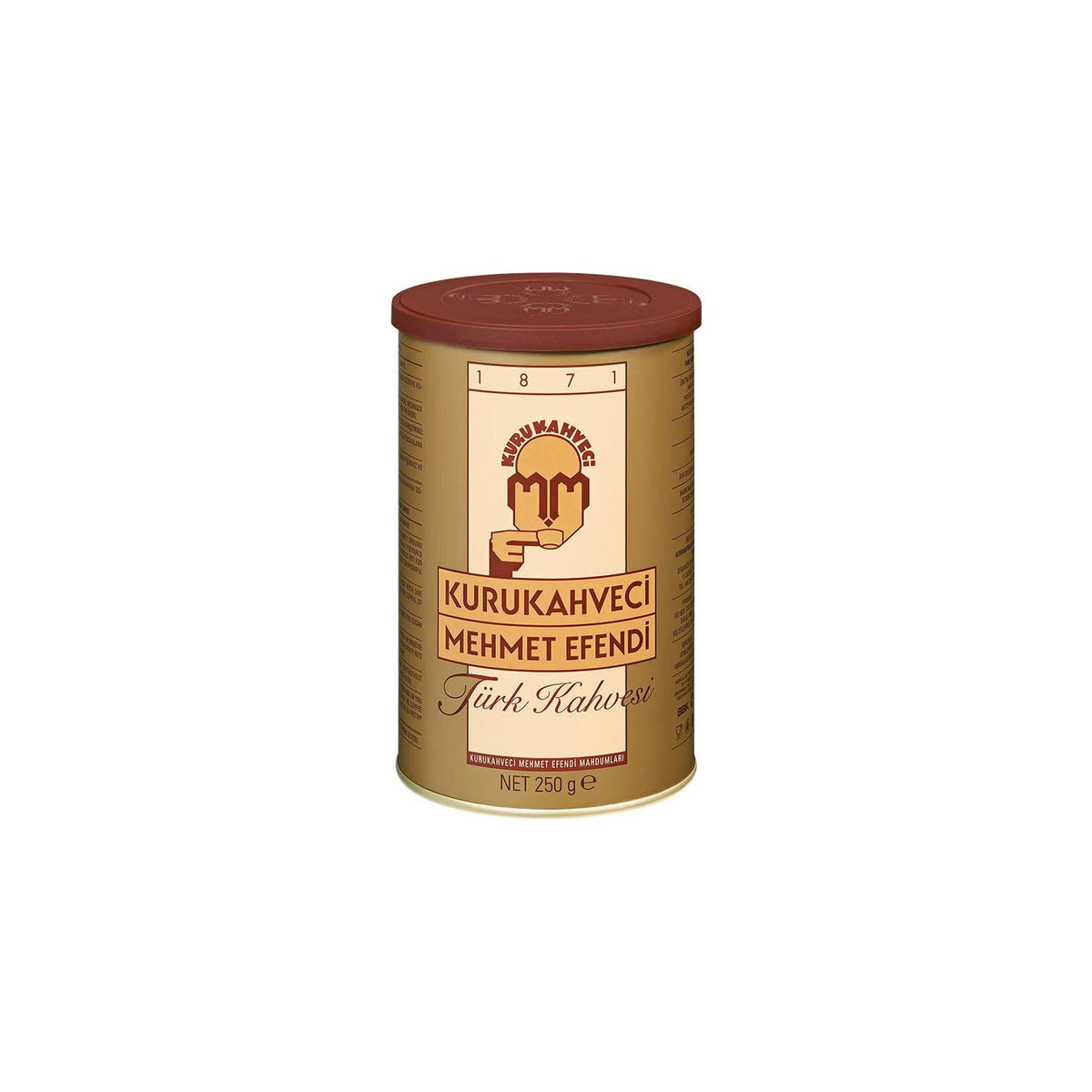 Kurukahveci Mehmet Efendi Turkish Coffee 250 gr Plain Delicious Caffeinated Ground Coffee of Turkish Origin - MALLTURK