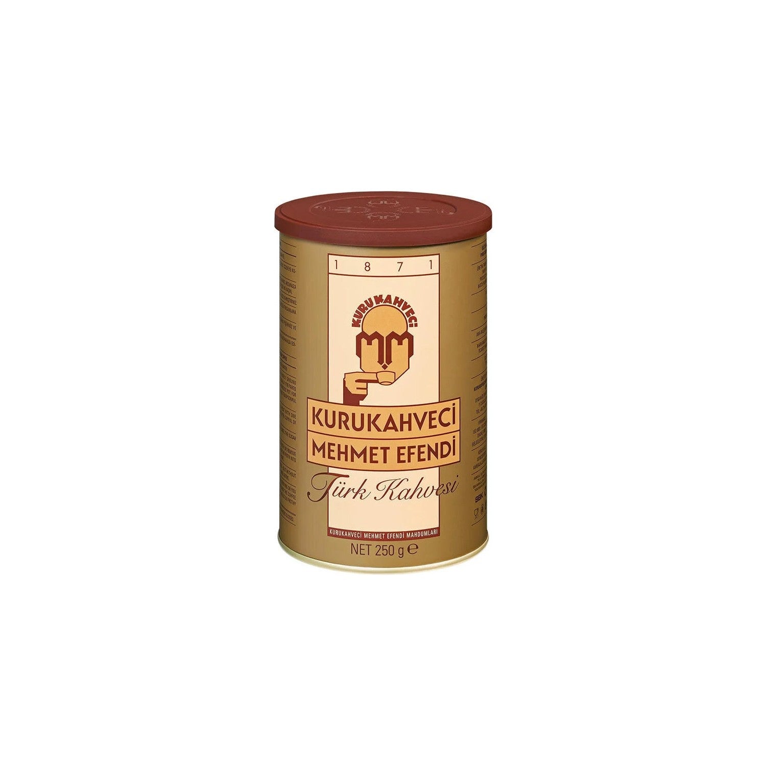 Kurukahveci Mehmet Efendi Turkish Coffee 250 gr Plain Delicious Caffeinated Ground Coffee of Turkish Origin - MALLTURK