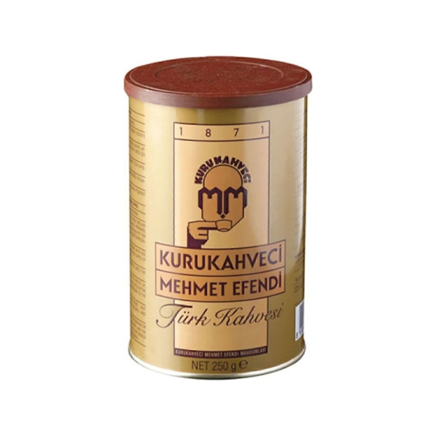 Kurukahveci Mehmet Efendi Turkish Coffee 250 gr Plain Delicious Caffeinated Ground Coffee of Turkish Origin - MALLTURK