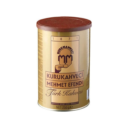 Kurukahveci Mehmet Efendi Turkish Coffee 250 gr Plain Delicious Caffeinated Ground Coffee of Turkish Origin - MALLTURK