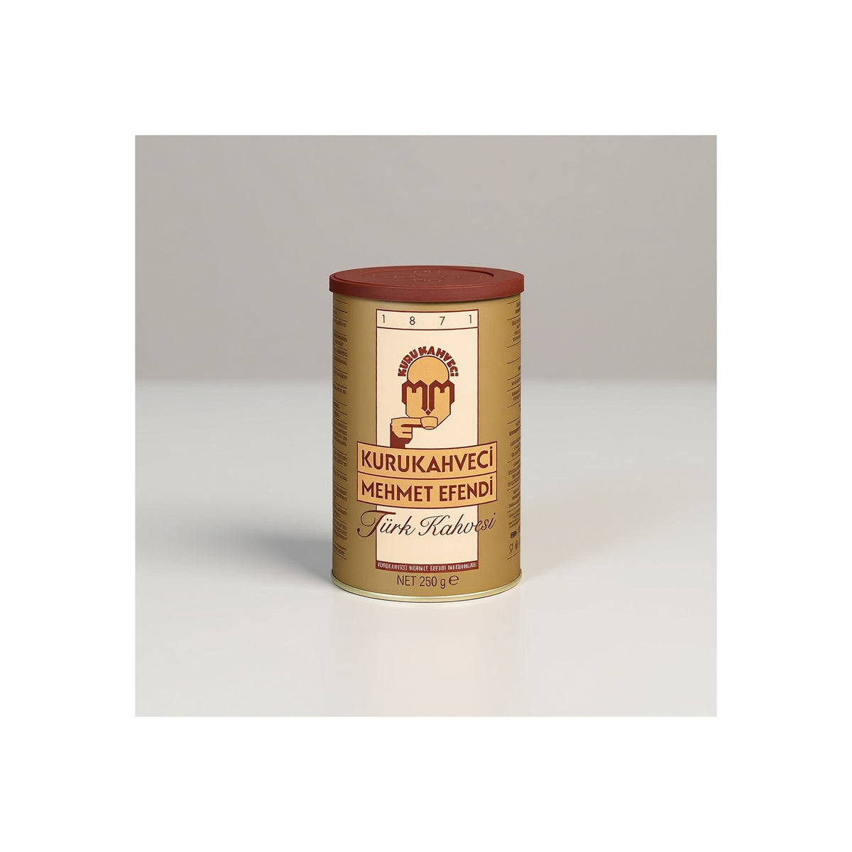 Kurukahveci Mehmet Efendi Turkish Coffee 250 gr Plain Delicious Caffeinated Ground Coffee of Turkish Origin - MALLTURK