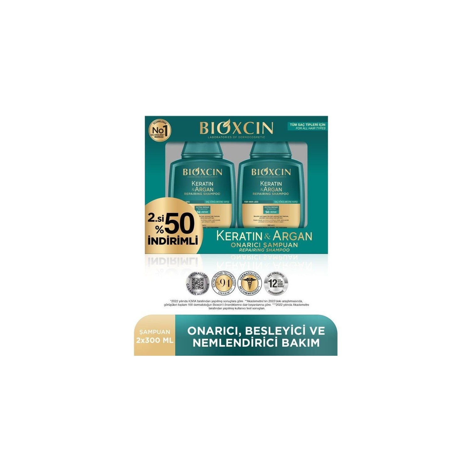 Bioxcin Keratin and Argan Repair Shampoo