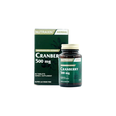 Nutraxin Cranberry 500 mg 60 Tablet | Turna Yemisi Ekstresi | 1000 mg Kizilcik Ekstresi - MALLTURK