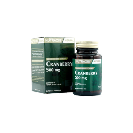 Nutraxin Cranberry 500 mg 60 Tablet | Turna Yemisi Ekstresi | 1000 mg Kizilcik Ekstresi - MALLTURK