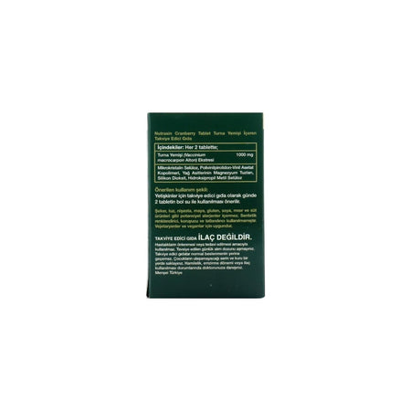 Nutraxin Cranberry 500 mg 60 Tablet | Turna Yemisi Ekstresi | 1000 mg Kizilcik Ekstresi - MALLTURK