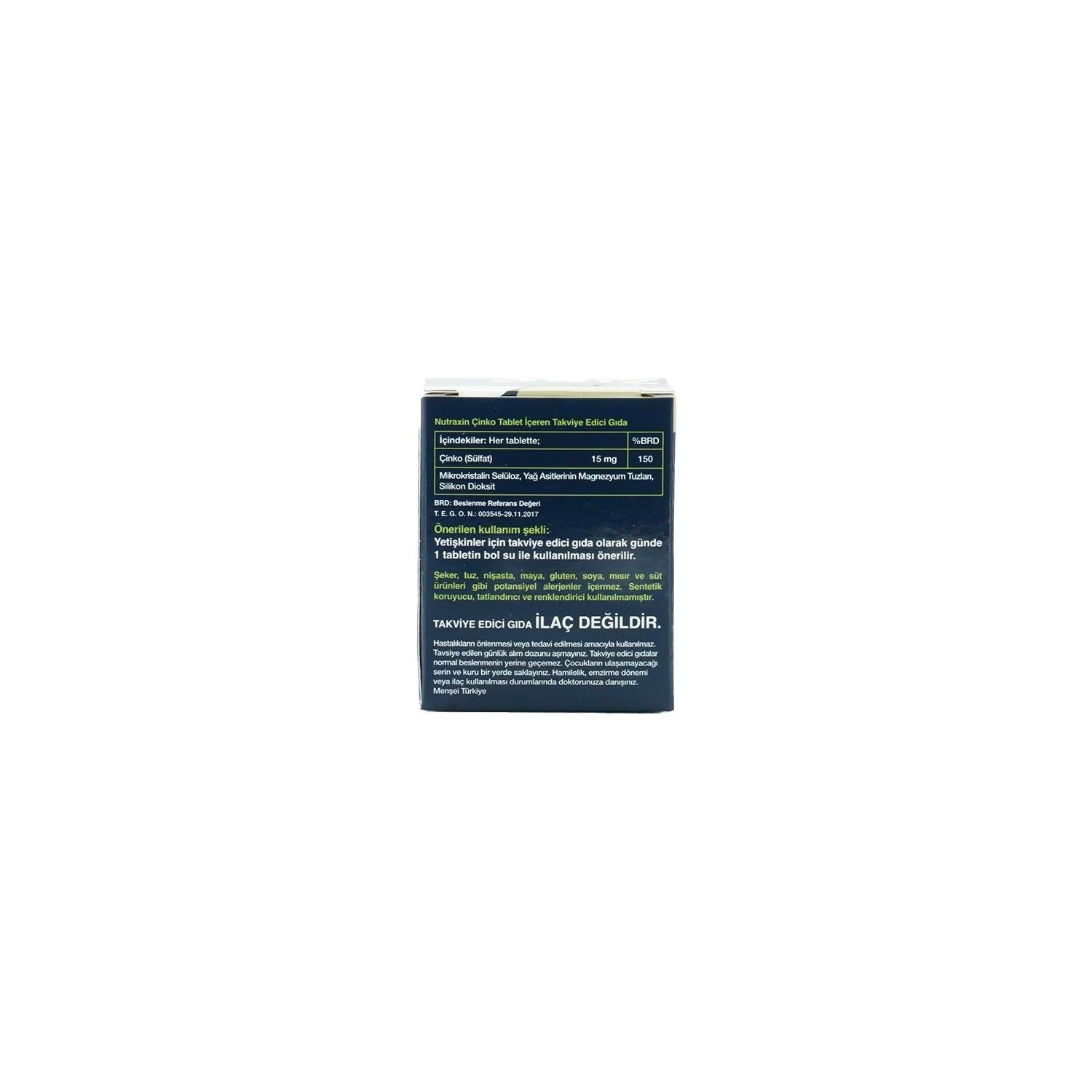 Nutraxin Zinc 15 Mg 100 Tablet - MALLTURK