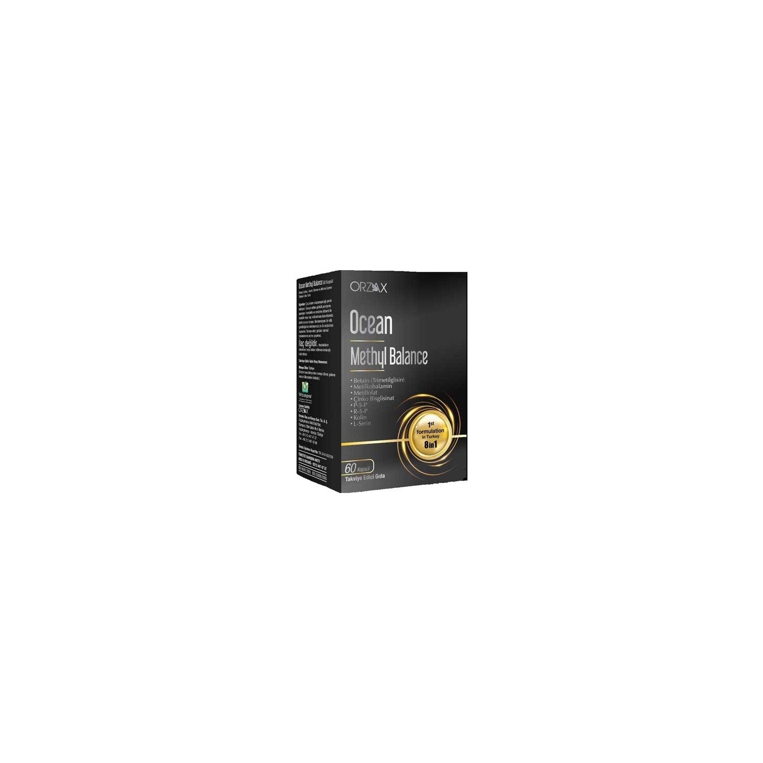 Orzax Ocean Methyl Balance 60 Capsule Energy Support Betain Metilkobalamin Metilfolat Icerir - MALLTURK