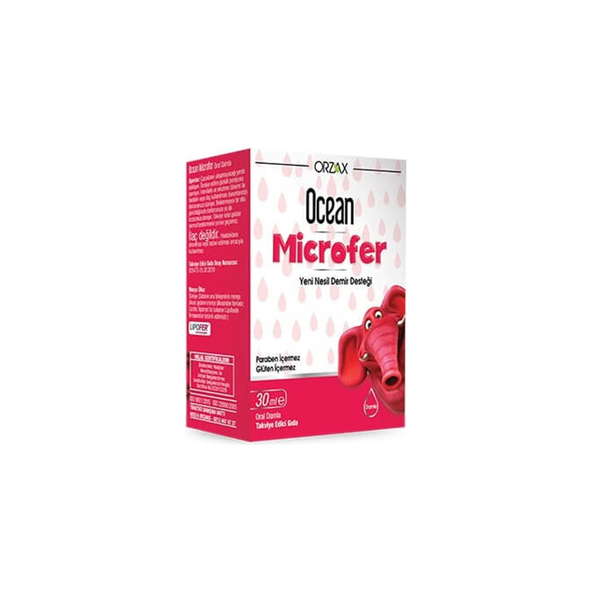 Orzax Ocean Microfer Yeni Nesil Iron Support Drops 30 Ml - MALLTURK