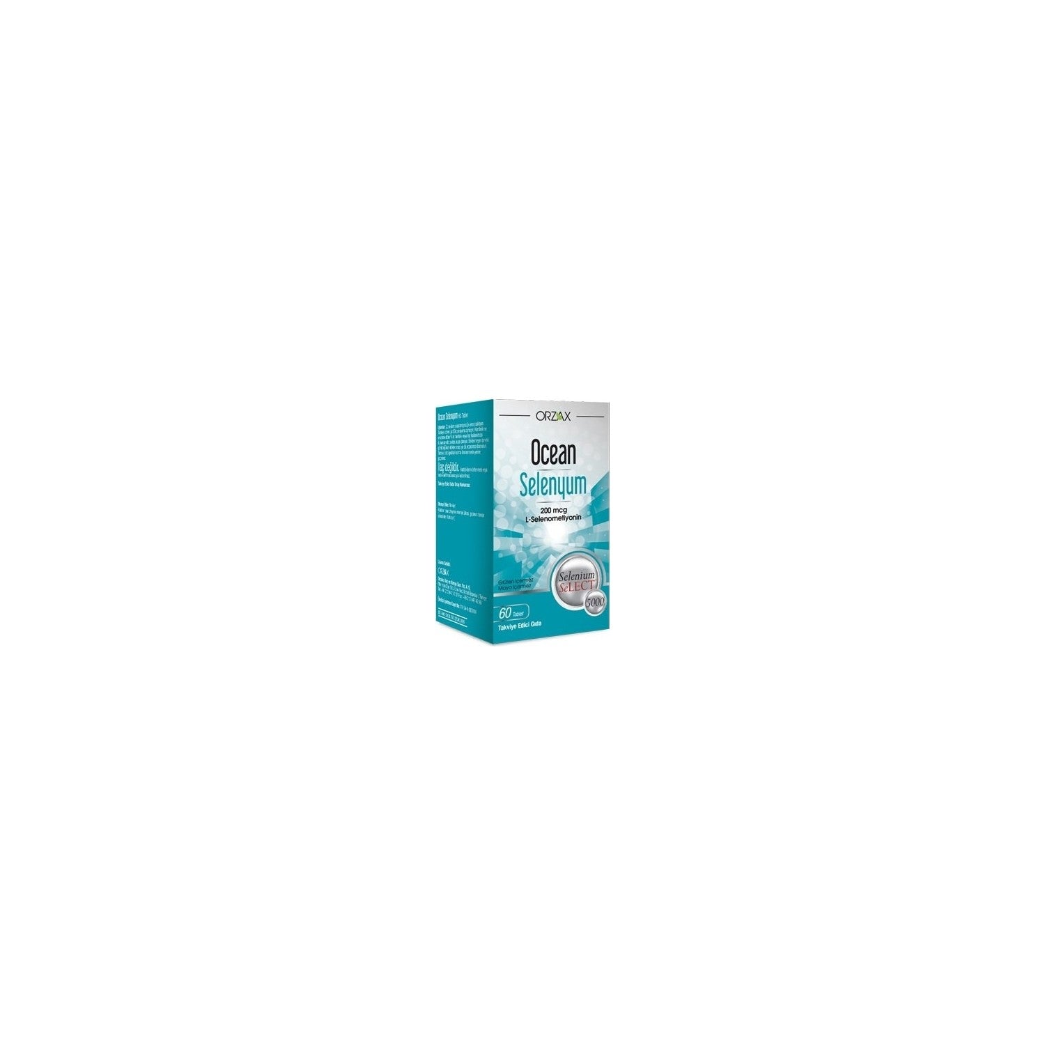 Orzax Ocean Selenyum 200 mcg 60 Tablet - MALLTURK