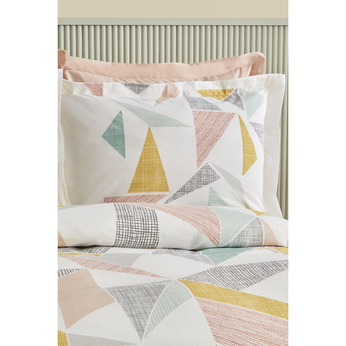 Karaca Home Lenny 100% Cotton Double Bed Quilted Bedding Set Multicolor - MALLTURK
