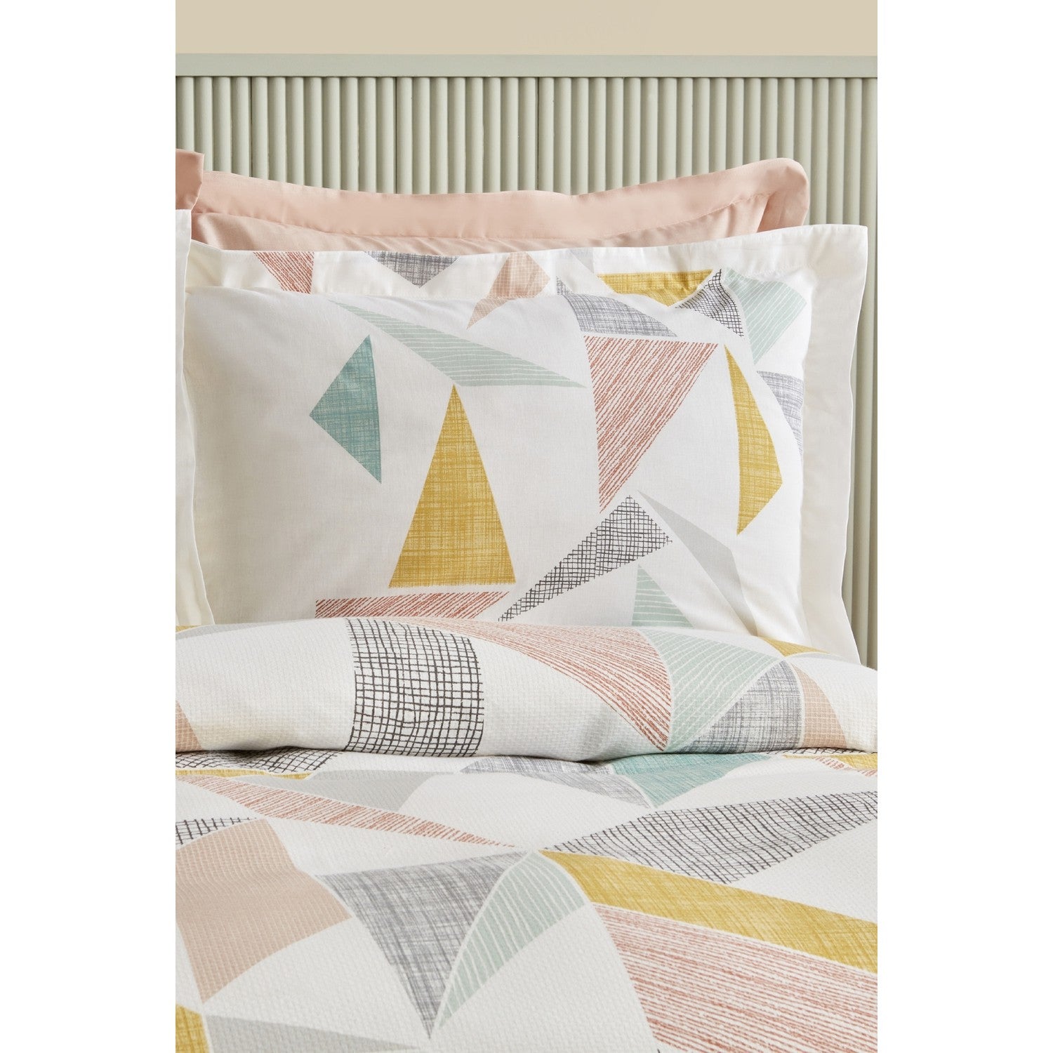 Karaca Home Lenny 100% Cotton Double Bed Quilted Bedding Set Multicolor - MALLTURK