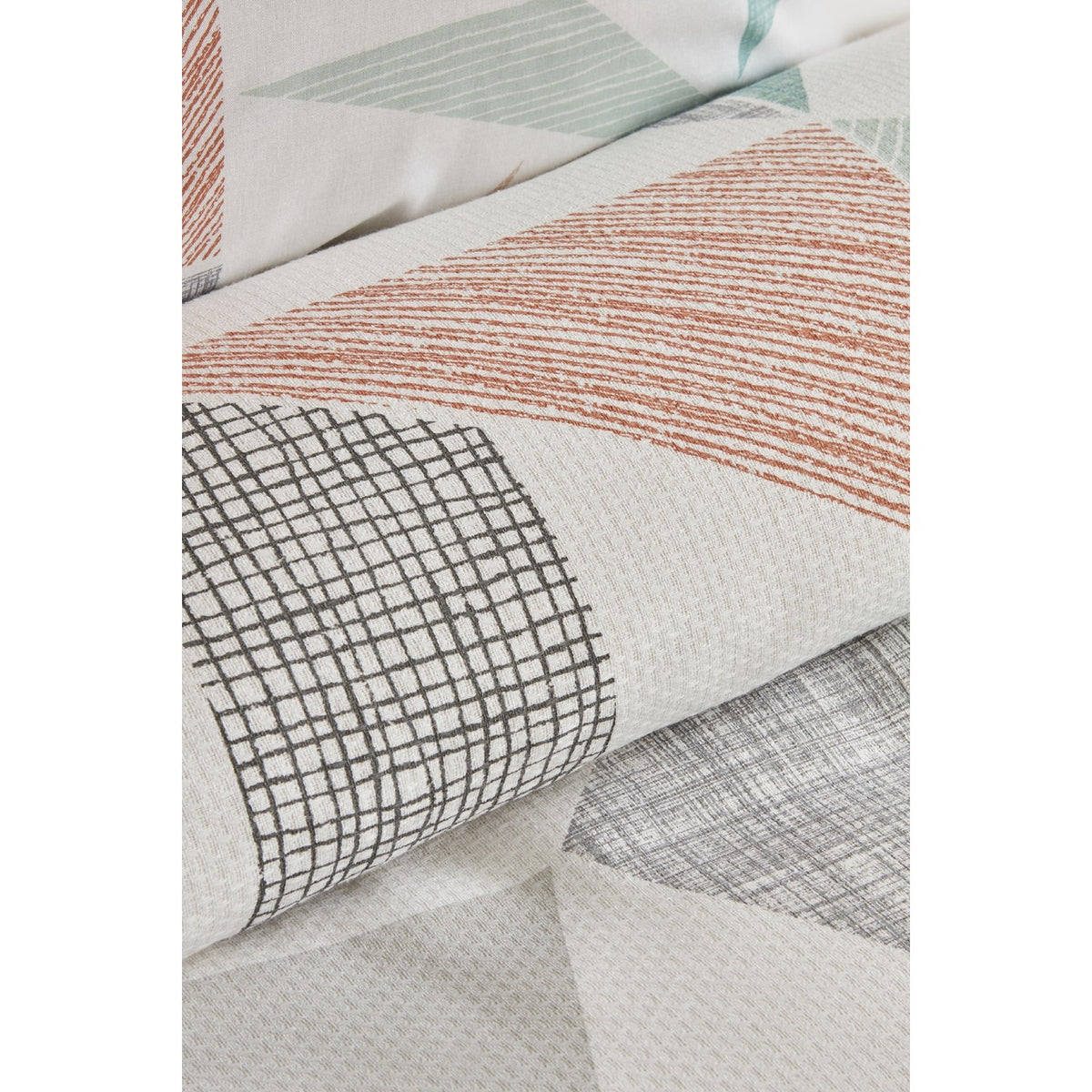 Karaca Home Lenny 100% Cotton Double Bed Quilted Bedding Set Multicolor - MALLTURK