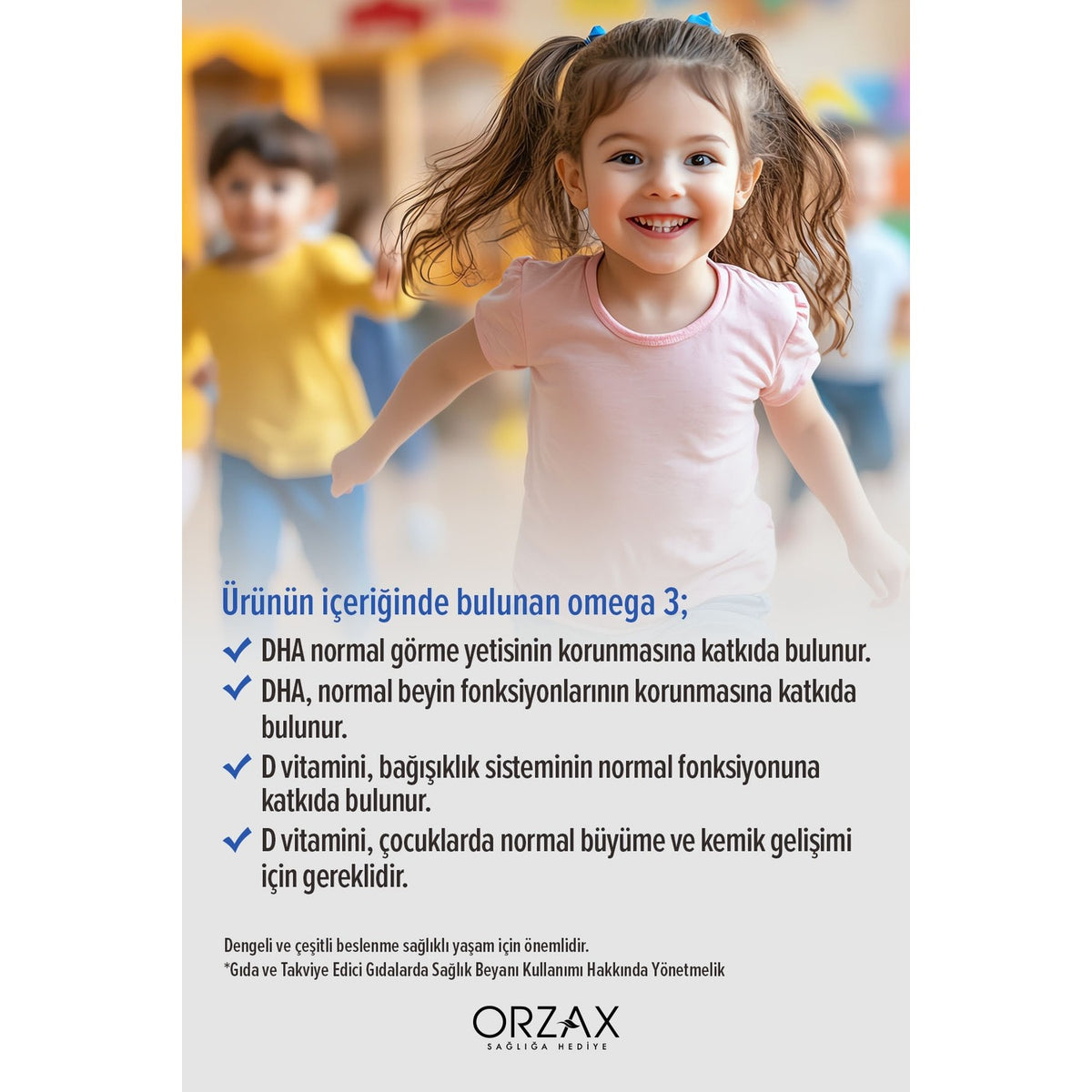 Orzax Ocean Kids Gummies Omega 3 60 Pieces Cignenebilir Jel Form - MALLTURK