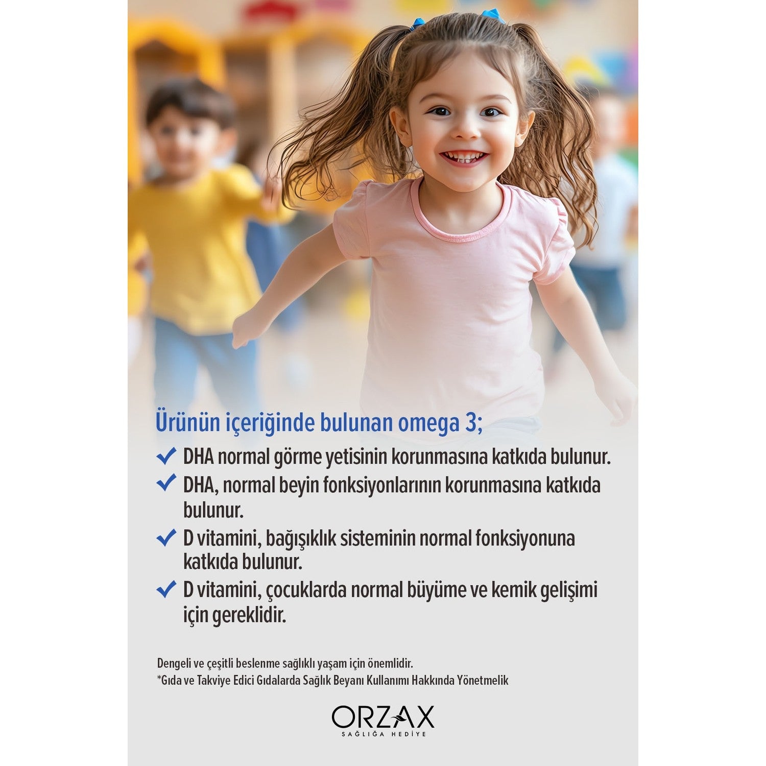 Orzax Ocean Kids Gummies Omega 3 60 Pieces Cignenebilir Jel Form - MALLTURK