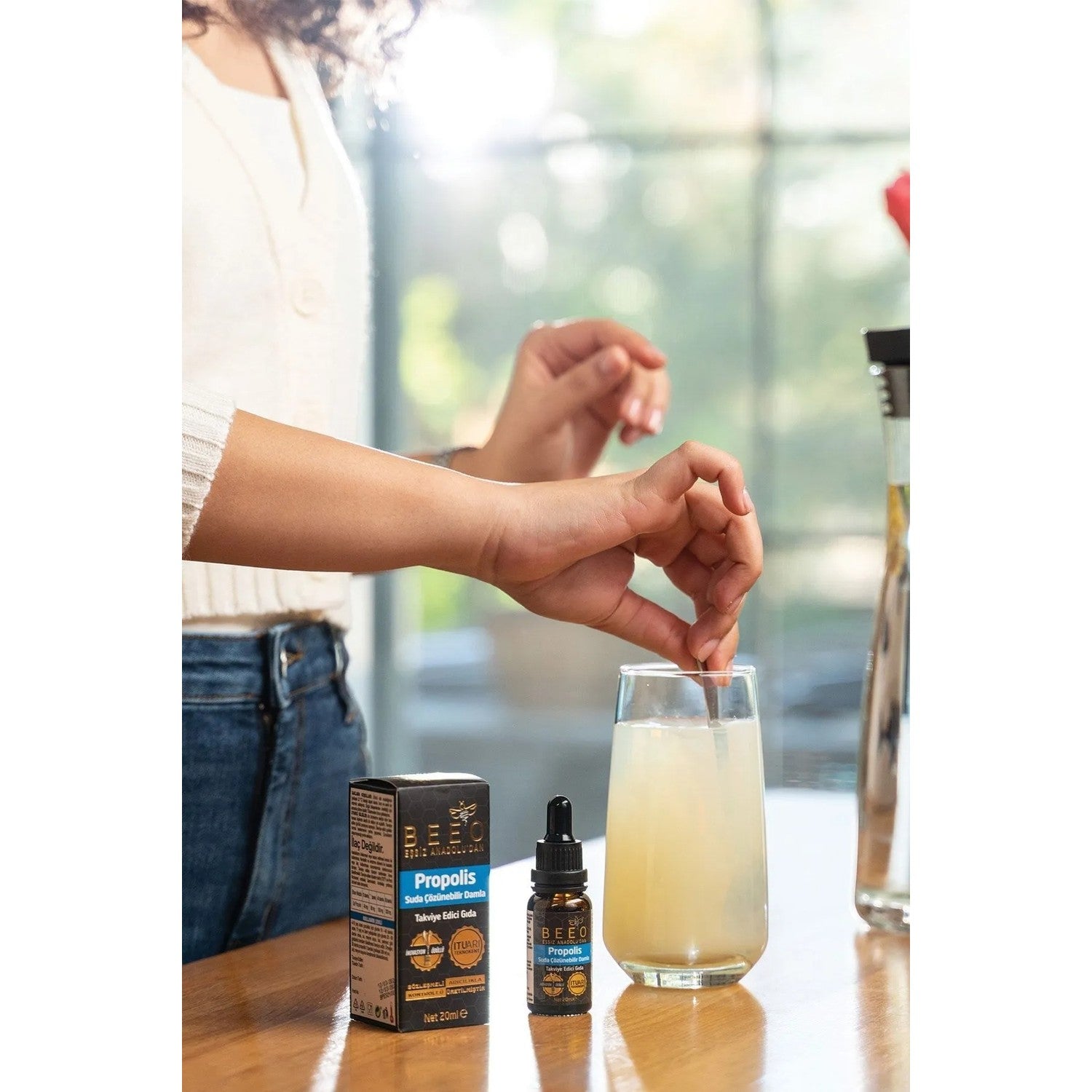 BEE'O Propolis Drops 2 x 20 ml %20 Pure With Propolis Natural Dietary Supplement