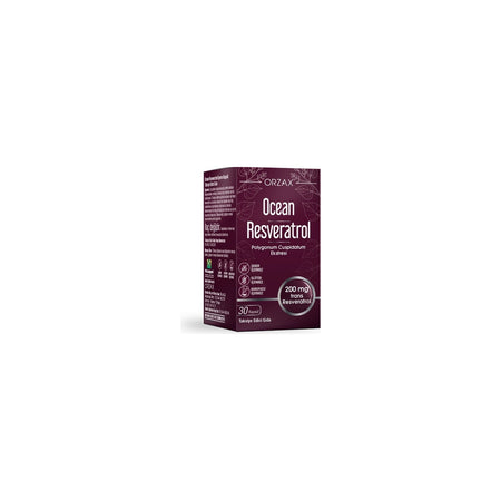 Orzax Ocean Resveratrol 200 mg 30 Capsule - MALLTURK