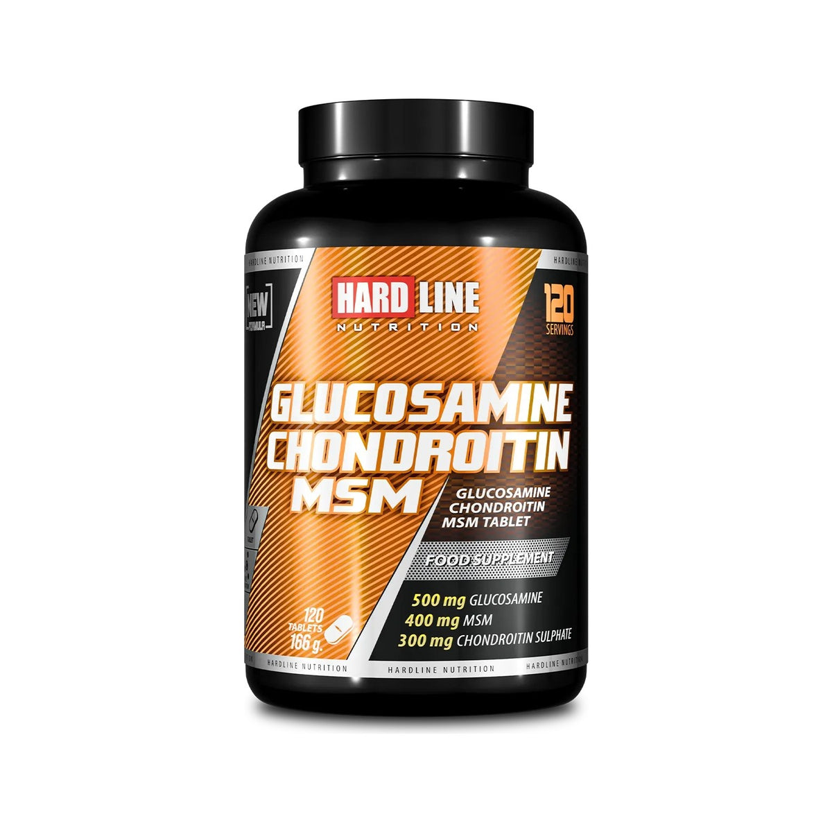 Hardline Nutrition Hardline Glucosamine Chondroitin Msm 120 Tablet Glucosamine - MALLTURK