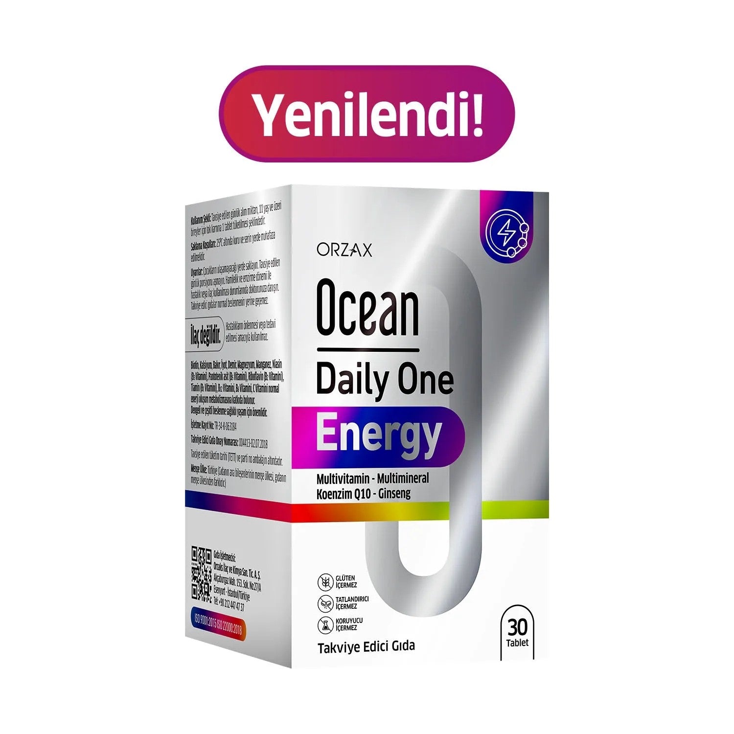 Orzax Ocean Daily One Multivitamin Multimineral Energy 30 Tablet - MALLTURK