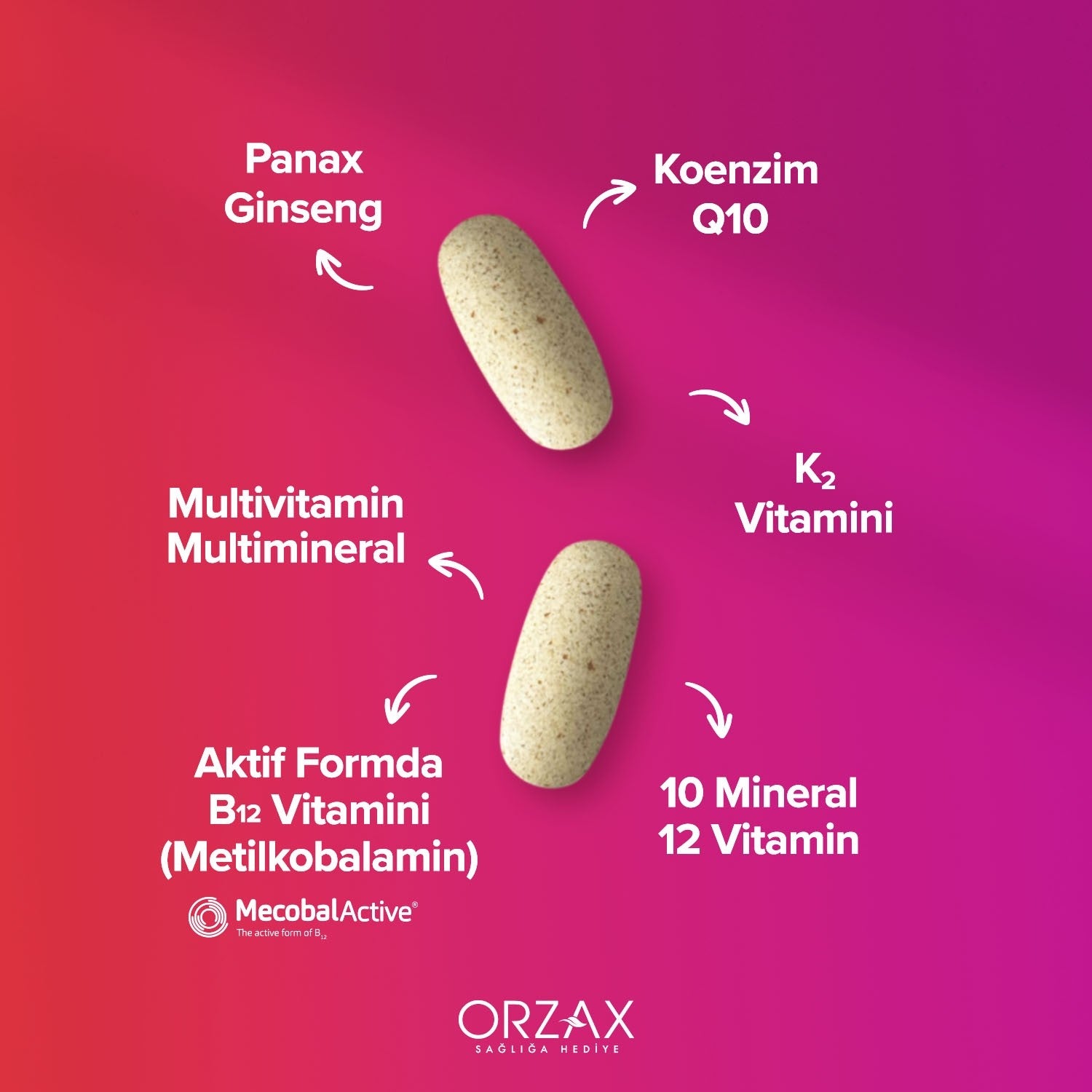 Orzax Ocean Daily One Multivitamin Multimineral Energy 30 Tablet - MALLTURK