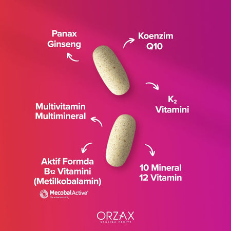 Orzax Ocean Daily One Multivitamin Multimineral Energy 30 Tablet - MALLTURK