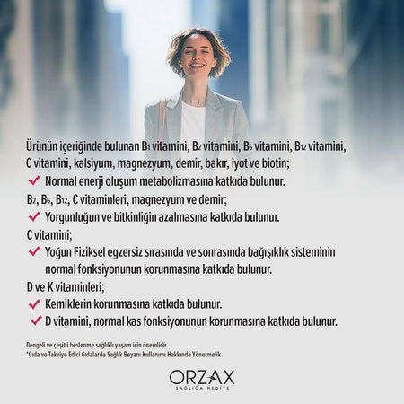 Orzax Ocean Daily One Multivitamin Multimineral Energy 30 Tablet - MALLTURK