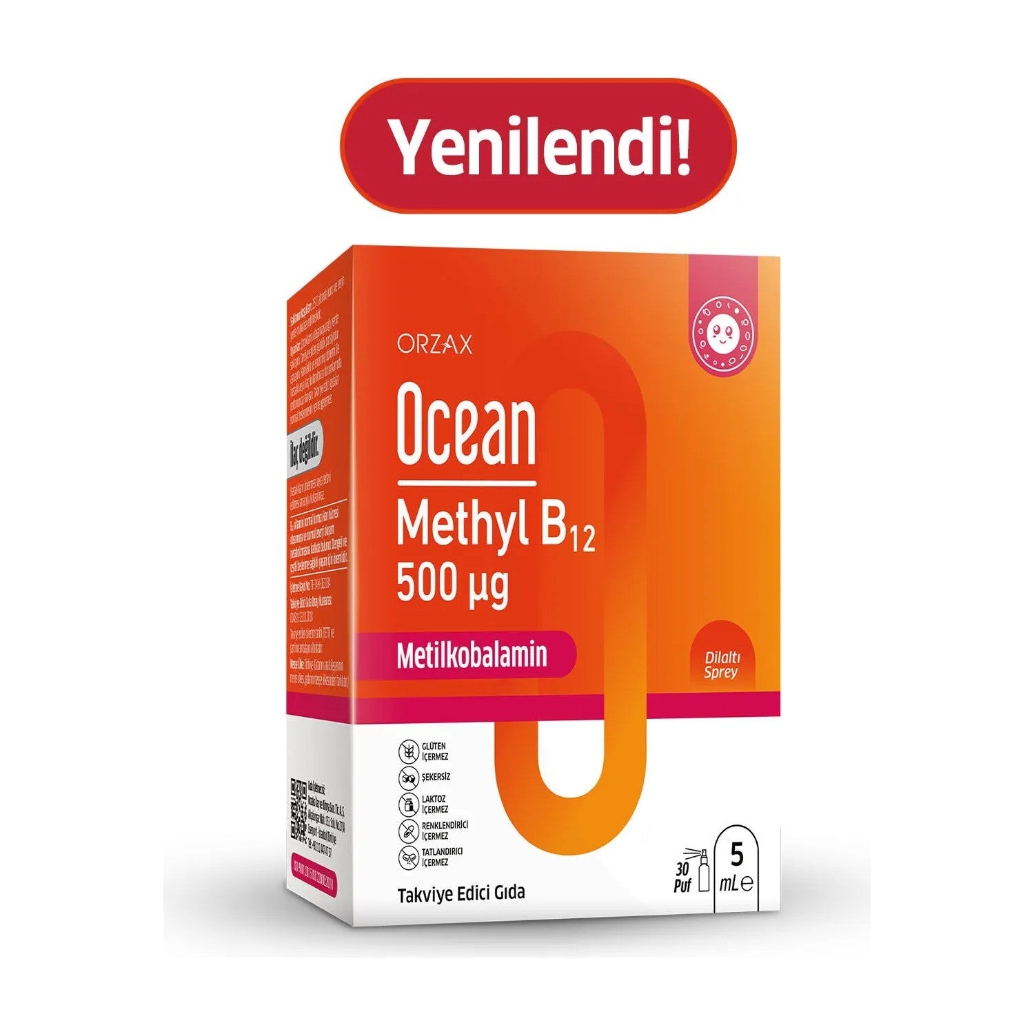 Orzax Ocean Methyl B12 1000 Mcg Spray 10 ml - MALLTURK