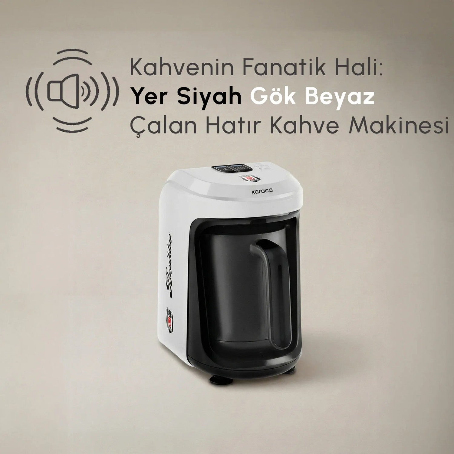 Karaca Hatir Hups Besiktas Licensed Milk-Based Turkish Coffee Maker - MALLTURK