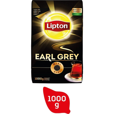 Lipton Earl Grey loose leaf tea 1000 g bergamot flavored quality black tea Turkiye Menseli - MALLTURK