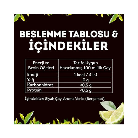 Lipton Earl Grey loose leaf tea 1000 g bergamot flavored quality black tea Turkiye Menseli - MALLTURK