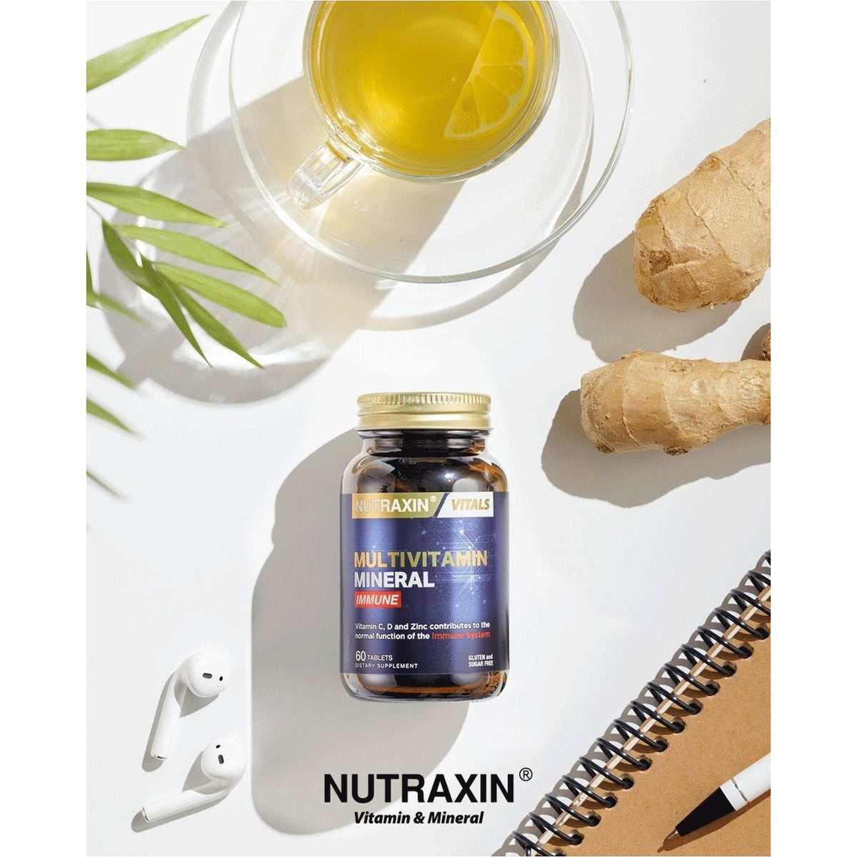 Nutraxin Multivitamin Mineral Immune Complex 60 Tablet Turkey Origin Ingredient Information - MALLTURK