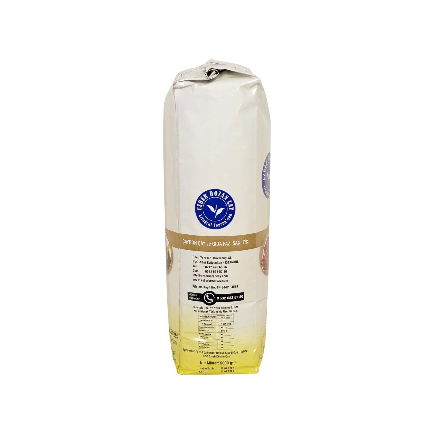 Ezber Bozan tea 5000 g Yuksek Kalite and Parlak aroma with Grenada Menseli natural leaf tea - MALLTURK