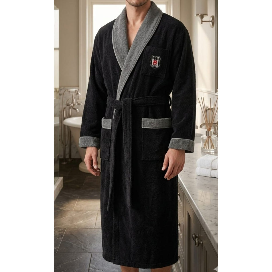 Tac New Season Licensed Besiktas Triga Bathrobe - MALLTURK