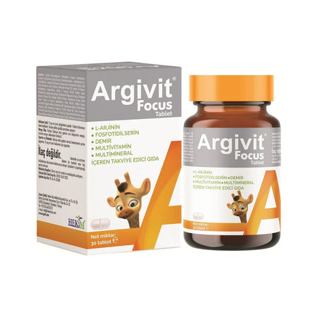 Argivit Focus L-Arjinin Fosfotidilserin Multivitamin and Multimineral 30 Sachet Turkey Origin - MALLTURK